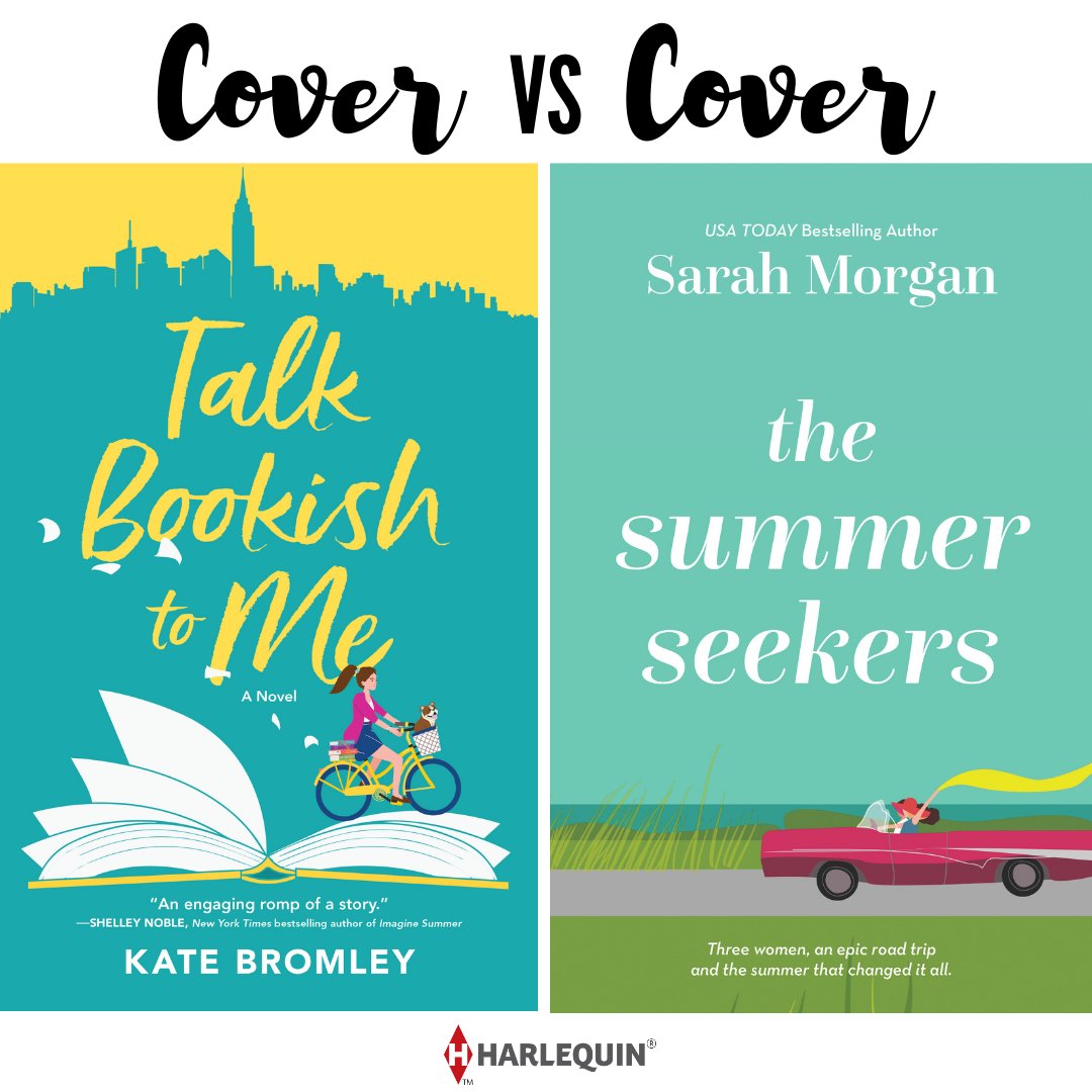 Which of these exciting new releases are you most excited to read: TALK BOOKISH TO ME by @kbromleywrites or THE SUMMER SEEKERS by @SarahMorgan_? Leave a reply with your choice! #CovervsCover