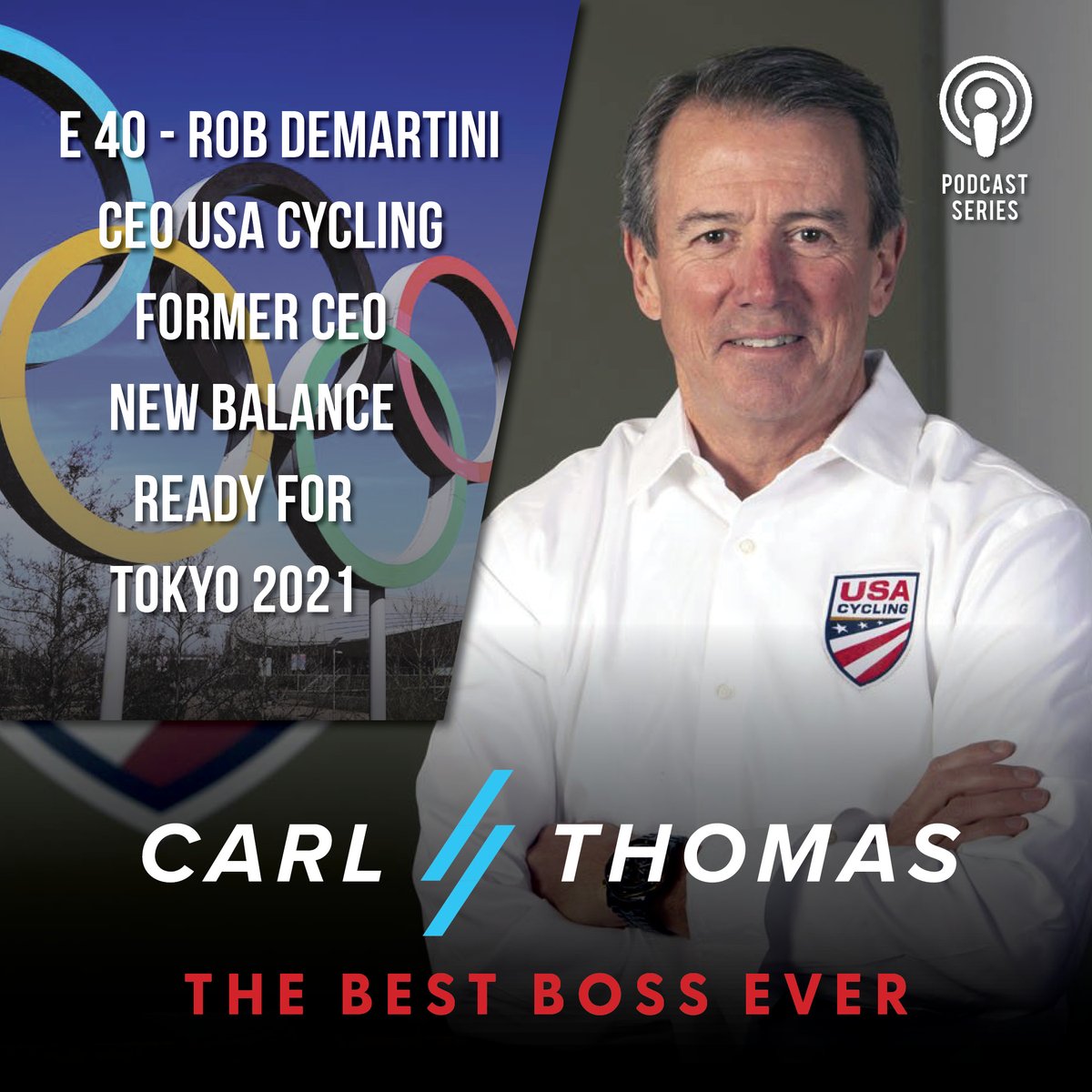 E 40  Rob DeMartini, CEO USA Cycling
Listen Here:  lnkd.in/dZrWTBm

Rob DeMartini left New Balance after 12 years as #CEO where he more than doubled revenues to $4+ billion.   So why would he leave for USA Cycling? Listen up and learn from one of the masters!