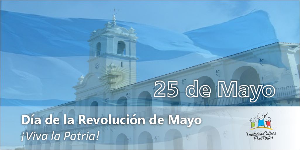 funculturaok's tweet photo. 25 DE MAYO | Hoy celebramos la Revolución de Mayo, hecho histórico en el que surgió el Primer Gobierno Patrio. Honramos a los próceres de nuestro pueblo, que forjaron el camino hacia la independencia.
#25M #RevoluciondeMayo #Argentina https://t.co/p8Qk6ISvbc