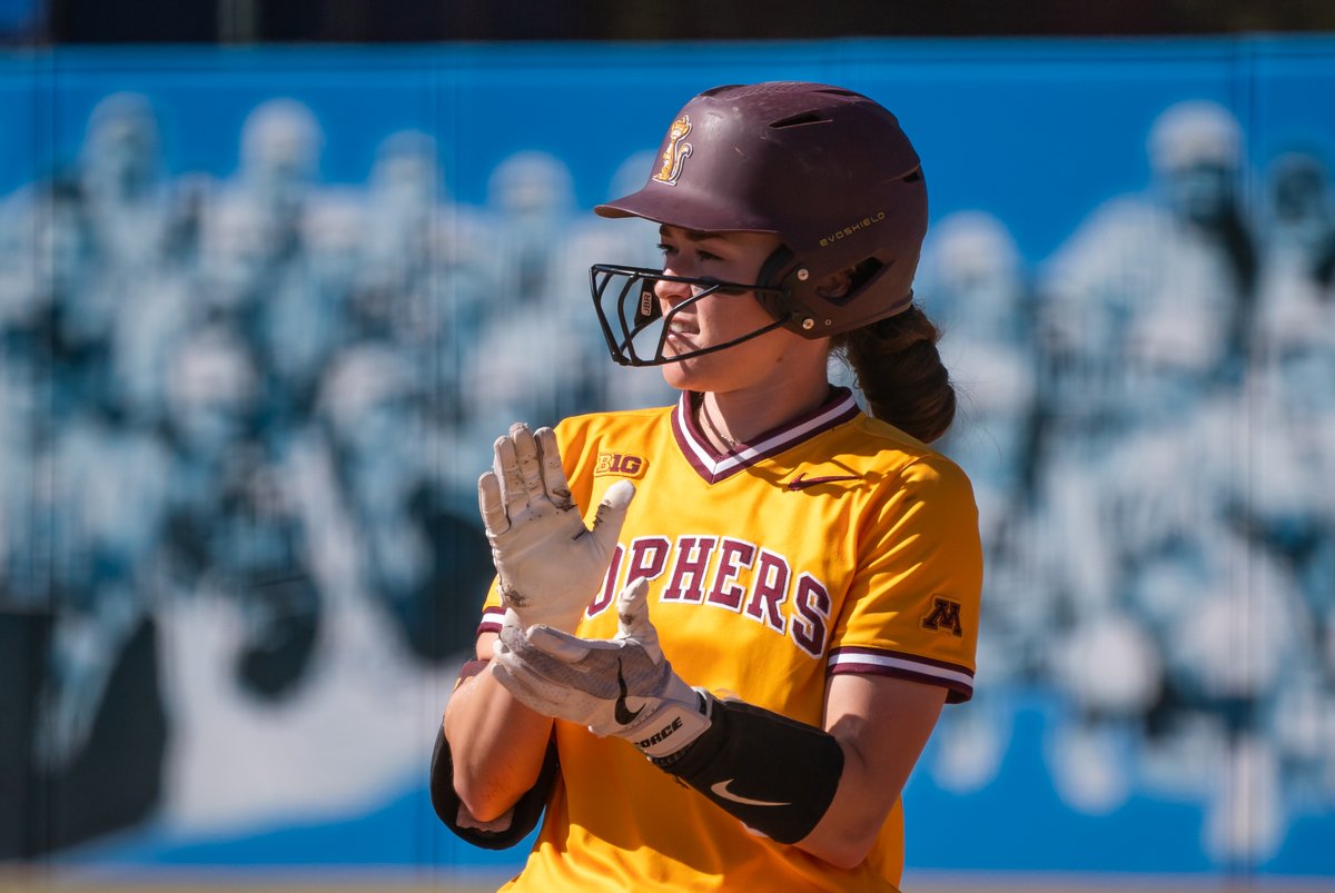 GopherSoftball's tweet photo. .@makennapartain2 finished her career starting in 245 games, hit .366 and scored a program-best 222 runs during her #Gophers career. Thank you, MaKenna! https://t.co/7scaneYuRa