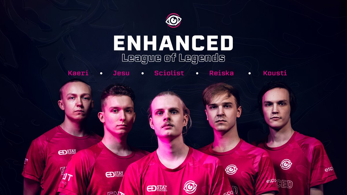 We are proud to present our official League of Legends roster for the upcoming TESS split!😎

We made a few player changes along the way, but we couldn’t be more prepared!🔥

We are ready, hopefully you too!😜

#ENHANCED #esportsfi #leagueoflegends