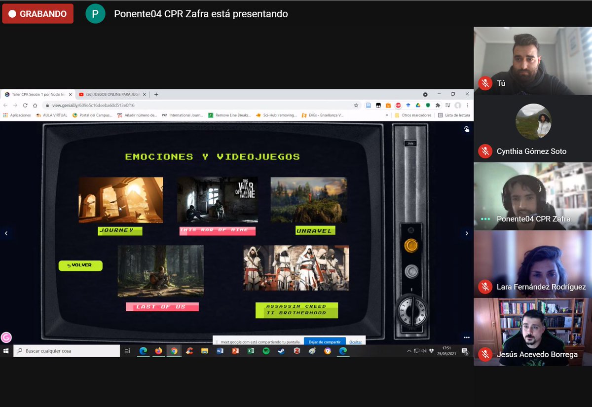 Direbollosa's tweet image. La piel de gallina compartiendo con #JorgeGuerra percepciones y sensaciones sobre los videojuegos. 
@CPR_Zafra  ¿Qué despiertan? ¿Qué hay más allá?  #ReadyPlayerOne #OASISCPRZAFRA