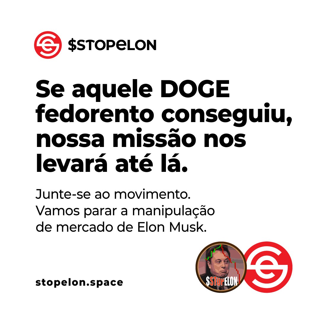 Vamos com tudo!! #STOPELON  #stopelon