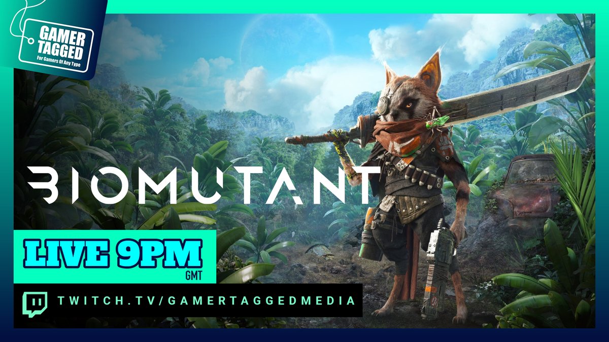 ItsMeRossP's tweet photo. Thanks to @TheOnlyJakeEver I'll be streaming some #Biomutant tonight from 9pm. Come hang out @ https://t.co/PKBNCRxnbJ https://t.co/vfEqIS4CUp