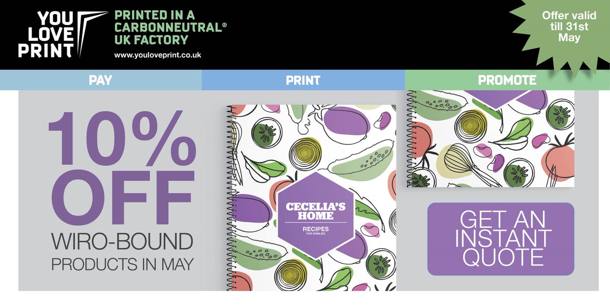 youloveprint's tweet image. It’s the last week of our 10% off wiro bound product in May offer! So make sure you take advantage of it now. Discount is applied at checkout so no need for a discount code youloveprint.co.uk/wiro #wirobinding #bookletprinting #brochureprinting #weloveprint #youloveprint