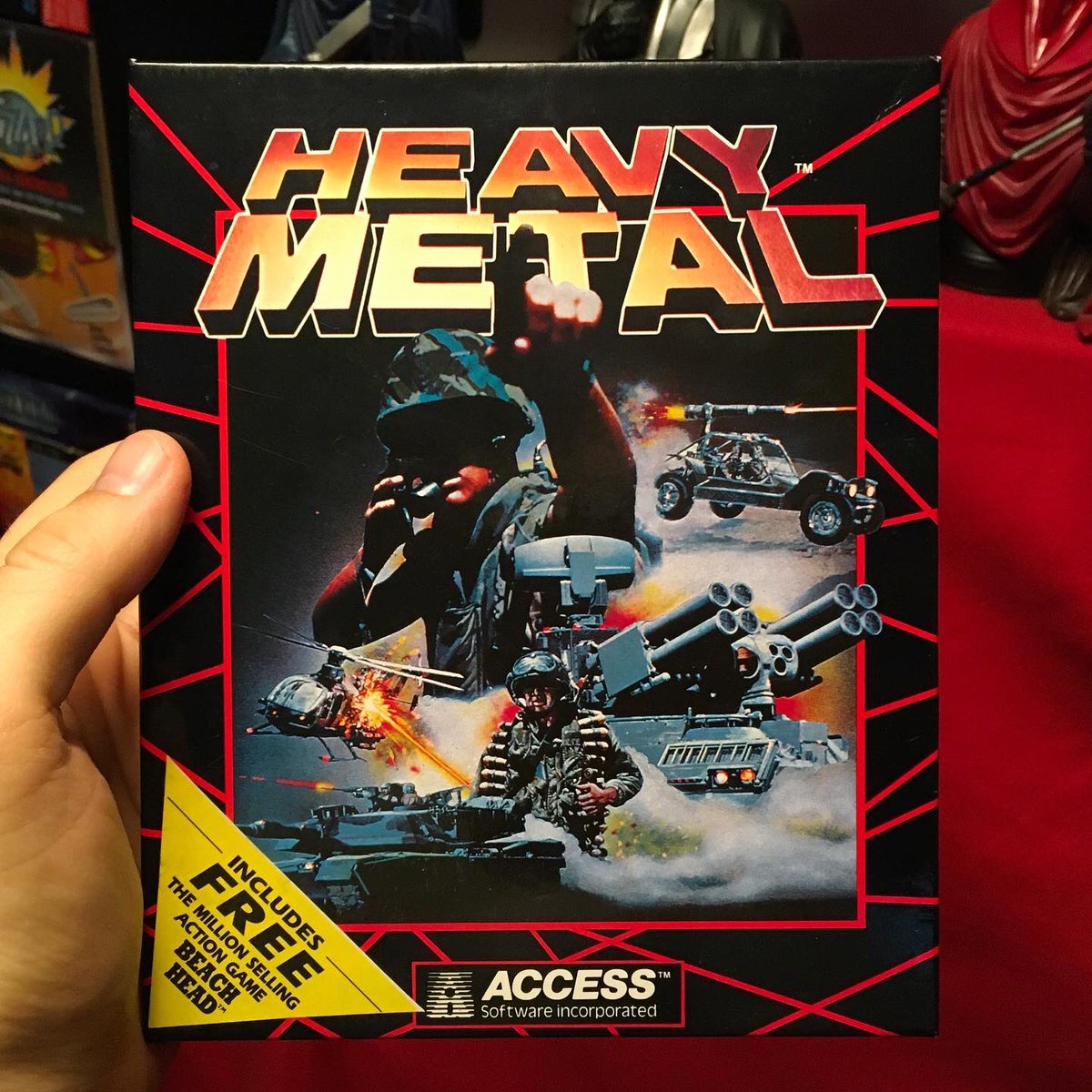 UnboxingHands's tweet photo. This multi-genre military action game puts player in the seat of tactical commander of mechanized forces.
#retrogaming #retrogames #retrogamer #heavymetal #popculture #c64 #1980s #8bit #gamerguy #videogames #accesssoftware #commodore64 #gamer #gaming
https://t.co/wUHTC7qUiD https://t.co/Z2t4AsQJYH