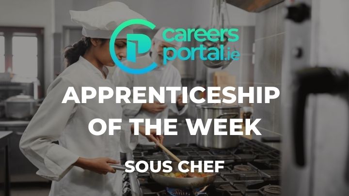 CareersPortal (@careersportal) on Twitter photo Apprenticeship of the Week - Sous Chef
Sous Chefs are in high demand all around Ireland, learn more about this unique opportunity here: bit.ly/3yACsqV
<a href="/apprenticesIrl/">Apprenticeship Irl</a> <a href="/SOLASFET/">SOLAS</a> <a href="/Failte_Ireland/">Fáilte Ireland</a> <a href="/RAI_ie/">Restaurants Association of Ireland</a> <a href="/Irishchefs/">Panel of Chef's</a> <a href="/IHFcomms/">Irish Hotels Federation</a> <a href="/IHI_Ireland/">IHI</a> <a href="/MTU_Kerry/">IrishSight</a> <a href="/IrishChefJobs/">Irish Chef Jobs</a> Apprenticeship of the Week - Sous Chef
Sous Chefs are in high demand all around Ireland, learn more about this unique opportunity here: bit.ly/3yACsqV
<a href="/apprenticesIrl/">Apprenticeship Irl</a> <a href="/SOLASFET/">SOLAS</a> <a href="/Failte_Ireland/">Fáilte Ireland</a> <a href="/RAI_ie/">Restaurants Association of Ireland</a> <a href="/Irishchefs/">Panel of Chef's</a> <a href="/IHFcomms/">Irish Hotels Federation</a> <a href="/IHI_Ireland/">IHI</a> <a href="/MTU_Kerry/">IrishSight</a> <a href="/IrishChefJobs/">Irish Chef Jobs</a>