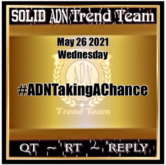 SolidADNTrends-Team (@solidadntrends) on Twitter photo “If there’s even a slight chance of getting something that will make you happy, risk it. Life’s too short, and happiness is too rare.”
-A.R. Lucas
#ADNTakingAChance
<a href="/SAT_RandomGames/">Solid ADN Trends’ Games</a>
@GROUFIES_ADN <a href="/ADNFOREVER167/">OFCADNForeverᴬᴰᴺ</a> <a href="/ADN_POETweets25/">ADN POETweets</a> <a href="/Poreber2018/">💖Poreber Maine Chardᴬᴰᴺ 💖</a>
<a href="/ls_maiden0712/">Subli2me Maiden</a> <a href="/ALDUB_EBLive/">ADN EB Live Stream</a> “If there’s even a slight chance of getting something that will make you happy, risk it. Life’s too short, and happiness is too rare.”
-A.R. Lucas
#ADNTakingAChance
<a href="/SAT_RandomGames/">Solid ADN Trends’ Games</a>
@GROUFIES_ADN <a href="/ADNFOREVER167/">OFCADNForeverᴬᴰᴺ</a> <a href="/ADN_POETweets25/">ADN POETweets</a> <a href="/Poreber2018/">💖Poreber Maine Chardᴬᴰᴺ 💖</a>
<a href="/ls_maiden0712/">Subli2me Maiden</a> <a href="/ALDUB_EBLive/">ADN EB Live Stream</a>