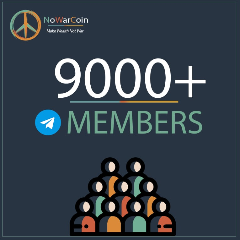 NoWarCoin1's tweet photo. Over 9000 members in our announcements telegram for the relaunch! Thursday 27th May https://t.co/OsVkIk4xZy https://t.co/hgz8HWhNbQ