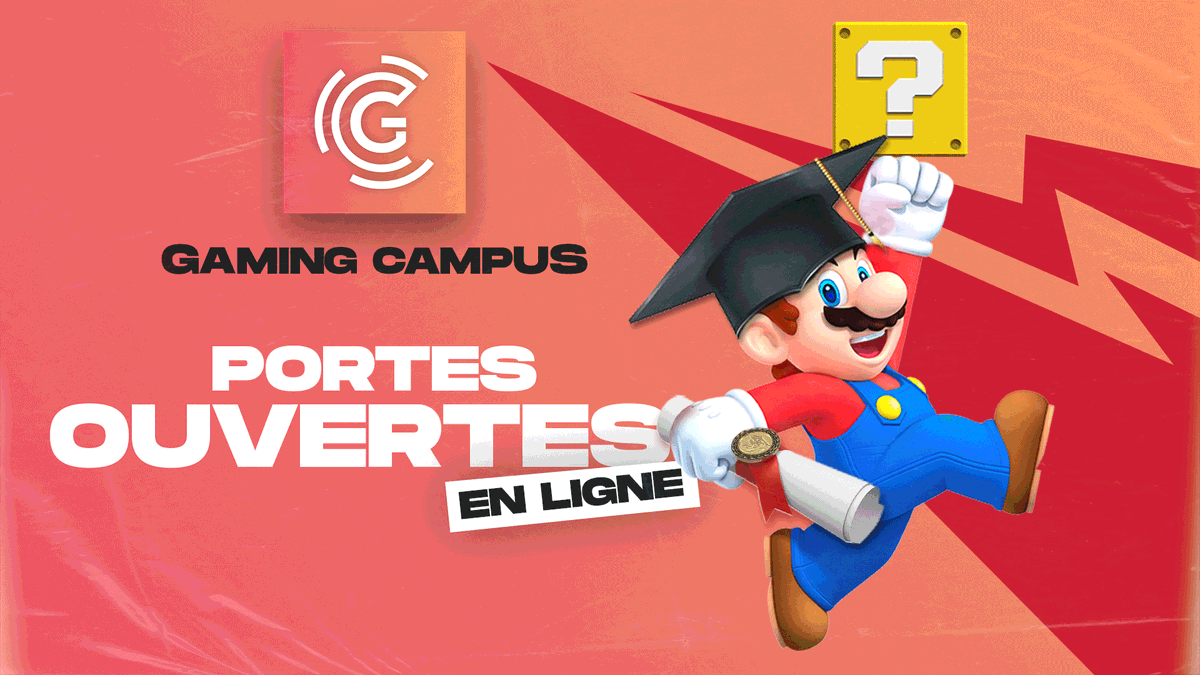 GamingCampus's tweet photo. Faites le grand saut, formez vous aux métiers du jeu vidéo !

Participez à notre JPO en ligne ce mercredi - 18h
• Visite de nos campus (Lyon / Paris)
• Présentation de nos 3 écoles (Business / Tech / Art)
• Témoignages
• Chat en direct

Inscriptions https://t.co/XTVwNEZRsk https://t.co/Li69FOLGpN