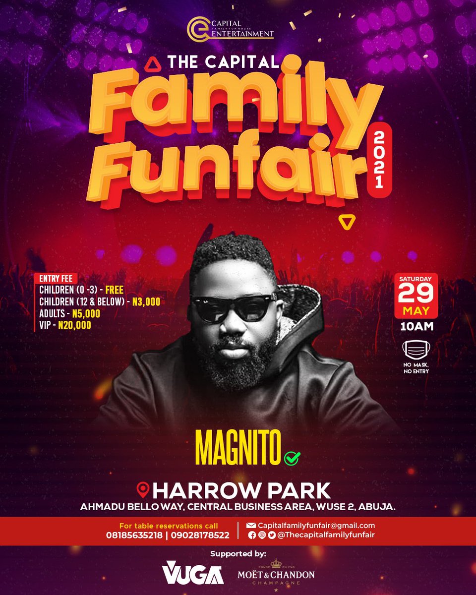 capital_fair's tweet photo. May 29th! Harrow Park, Abuja. https://t.co/Bwc5bqg24O