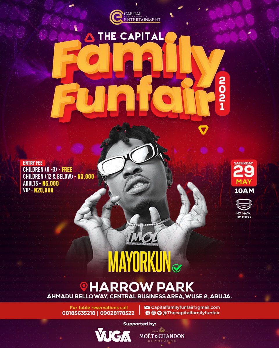 capital_fair's tweet photo. May 29th! Harrow Park, Abuja. https://t.co/Bwc5bqg24O