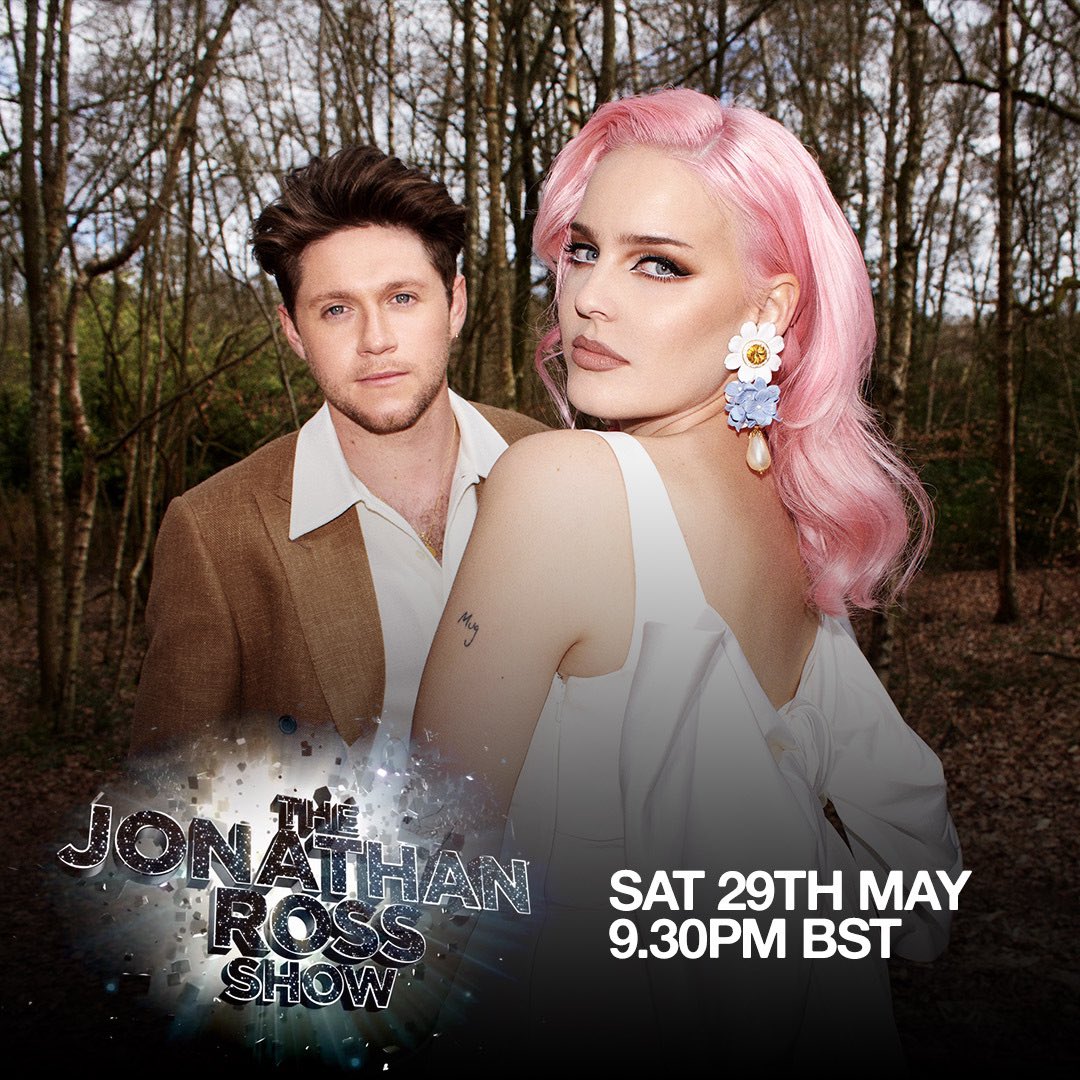 Niall Horan (@niallofficial) on Twitter photo really excited to be heading down to see the lovely <a href="/JRossShow/">Jonathan Ross Show</a> this Saturday to perform ‘ our song ‘ with @annemarie really excited to be heading down to see the lovely <a href="/JRossShow/">Jonathan Ross Show</a> this Saturday to perform ‘ our song ‘ with @annemarie