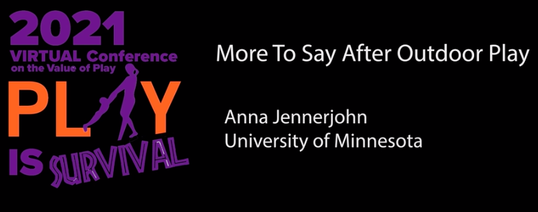 annakjennerjohn's tweet photo. Thanks to the #PlayConf2021 for so many great sessions!  Check out mine "More to Say After Outdoor Play" about bookmaking and storytelling with kids. #PlayIsSurvival #morerecessminnesota #teachoutdoorsmn https://t.co/uz15n4yNAi