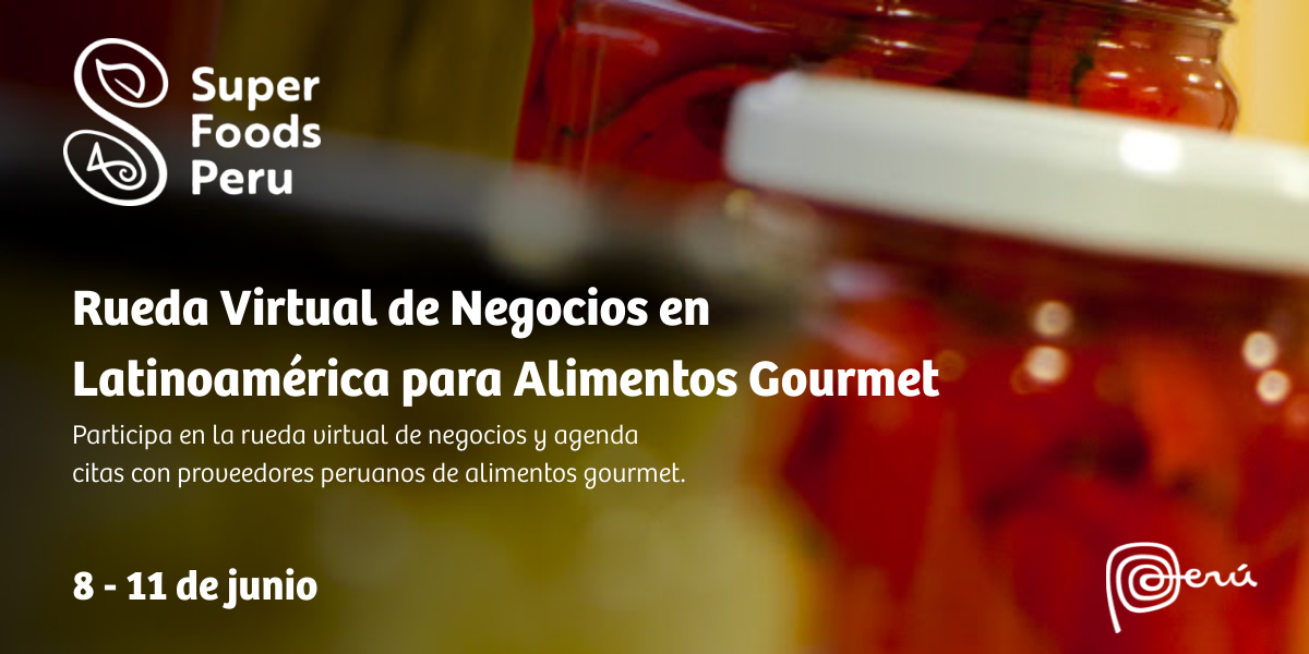 📢📢Abrimos la inscripción a compradores de México a la Rueda virtual de negocios en Latinoamérica orientado a alimentos gourmet 🥫🧃🍫
📆Fecha: 08 al 11 de junio del 2021 
💻Modalidad: Virtual
📍Fecha límite de inscripción: 31 de mayo
Link de registro: alimentos-gourmet-latam.koyag.com/signinups/comp…