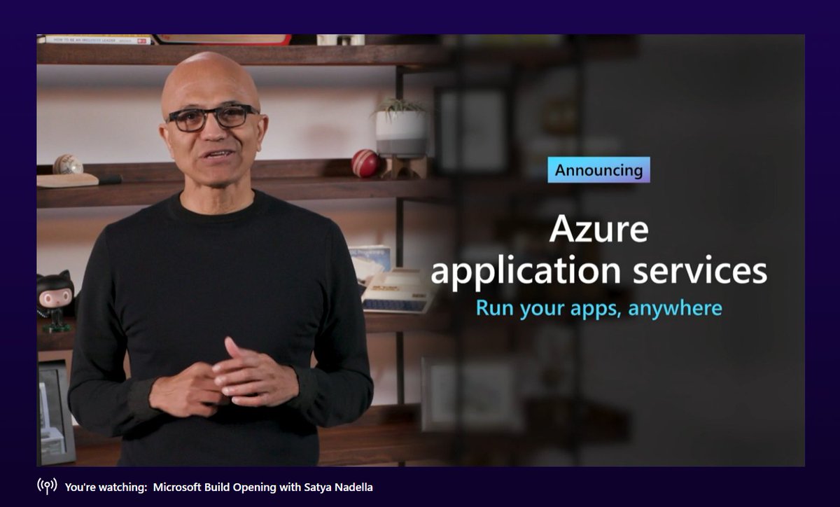 My personal favorite announcement at this years #MSBuild: Run Azure application services anywhere with #AzureArc