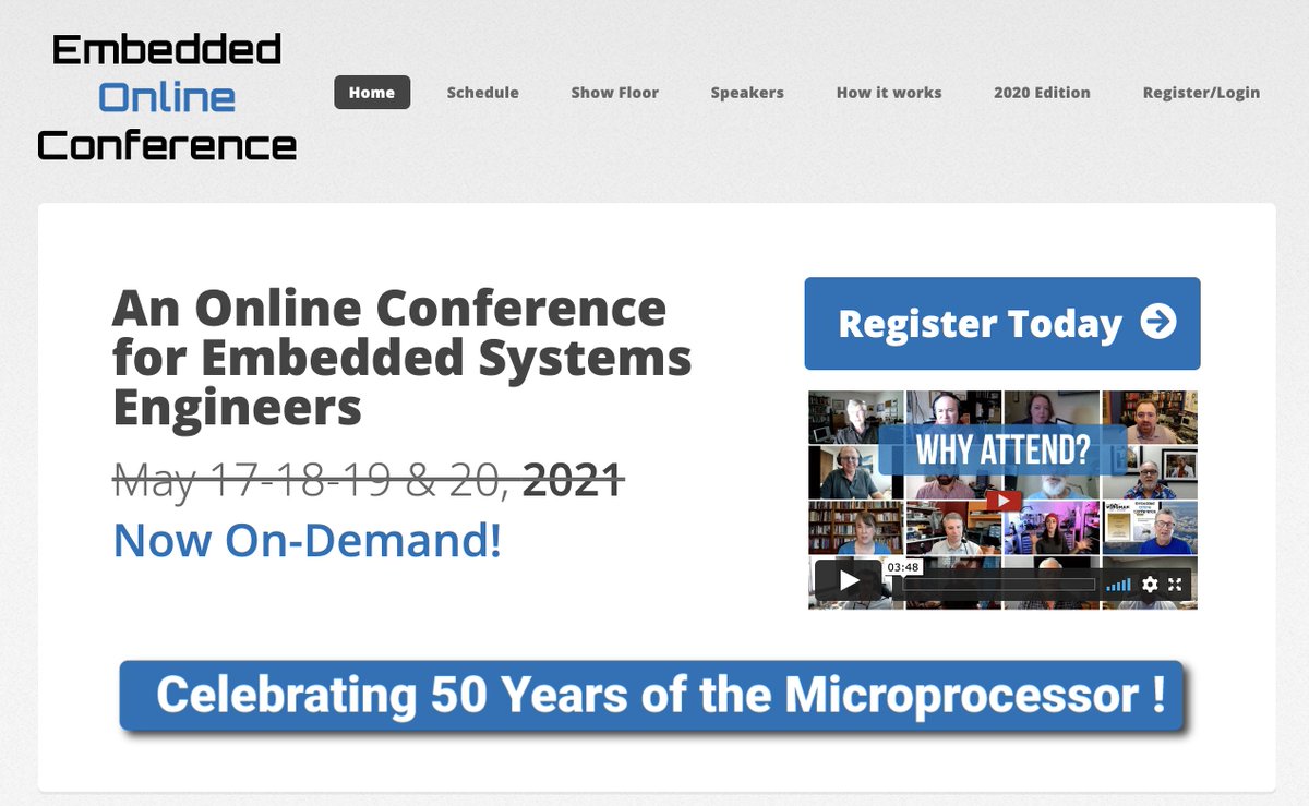 percepio's tweet image. We hope you enjoyed #EmbeddedOnlineConference as much as we did. Reminder: the conference is available on-demand! Replay & catch up on all the sessions. Get the most out #EOC21. Here's how. > embeddedonlineconference.com @EmbeddedRelated #embeddedsystems