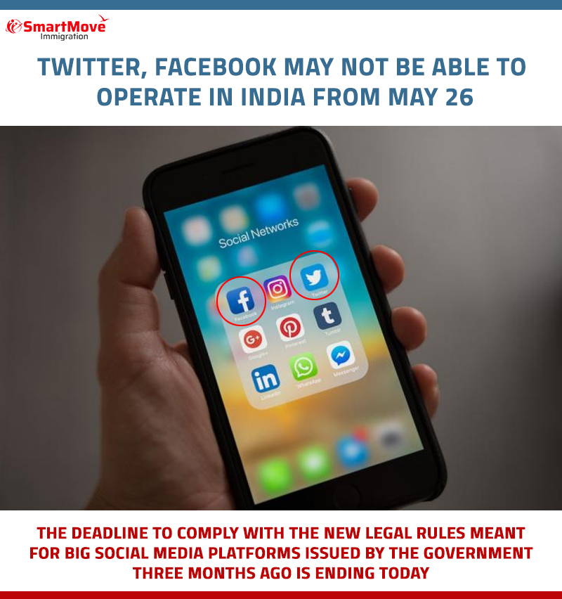 TheSmartMove2UK's tweet image. Twitter, Facebook may not be able to operate in India From May 26, 2021
#News #SmartMoveImmigration #TheSmartMove2UK #GovernmentRules