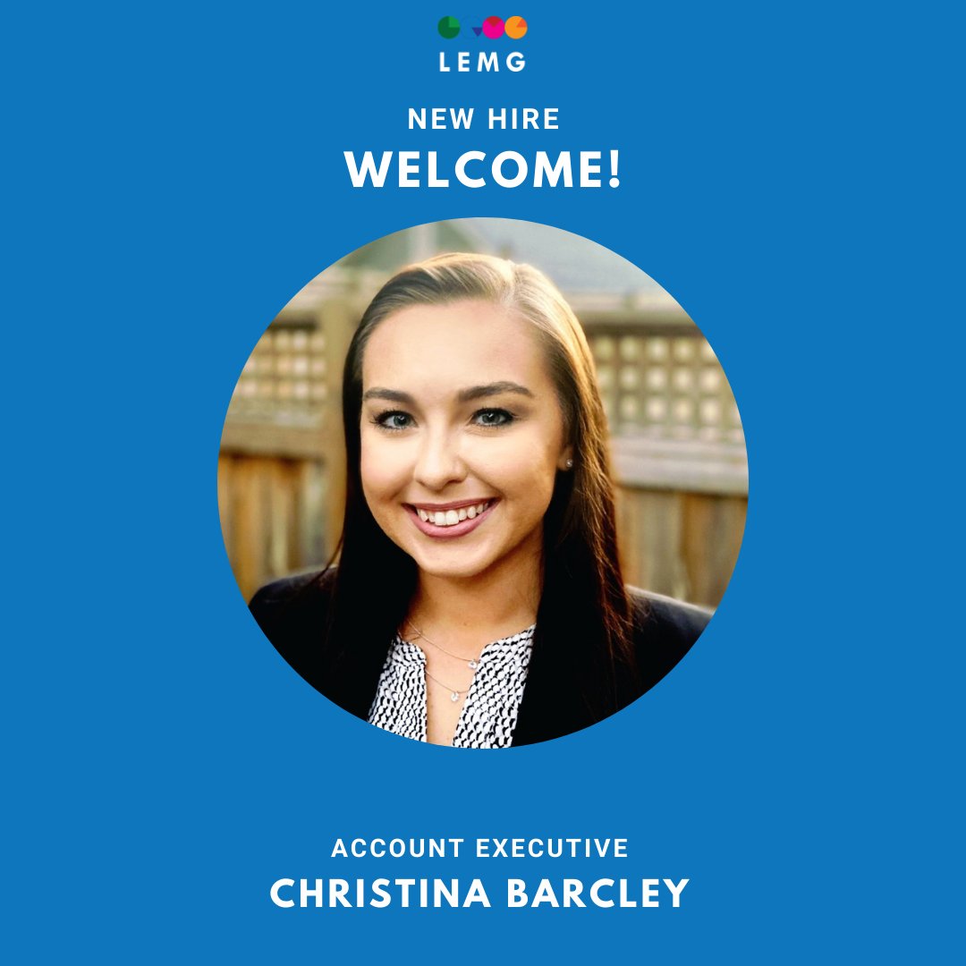 We'd like to give a warm welcome to Christina Barcley! Christina has joined us as an Account Executive working in our Sales team to help strengthen our process for our clients. Welcome, Christina!