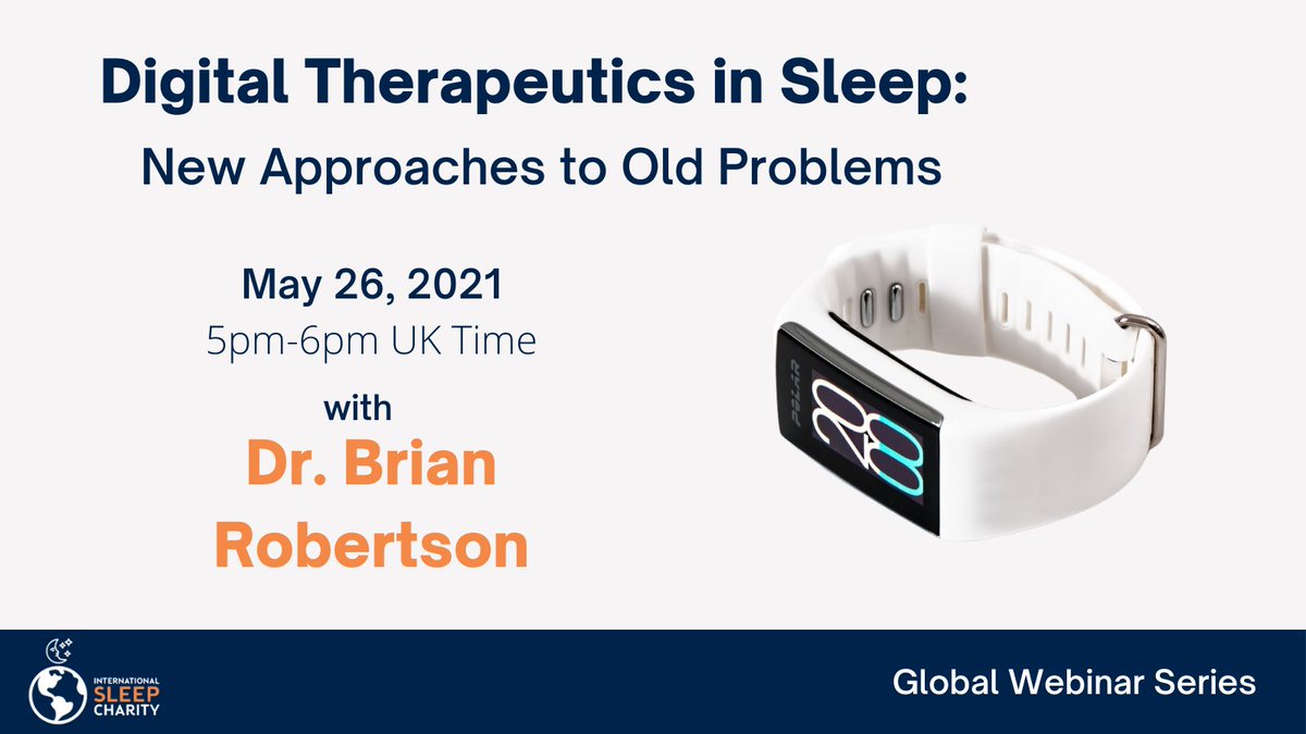 intsleepcharity's tweet photo. LAST CHANCE TO REGISTER!
Join us on Zoom as we welcome Dr. Brian Robertson to talk about Digital Therapeutics in Sleep. Save your seat at: https://t.co/OCd5cSn3ri
#sleep #sleepresearch #webinar #sleepeducation #sleepscience #sleepapps #therapeutics #sleeptwitter #sleeppeeps https://t.co/rE4d5RQKY6