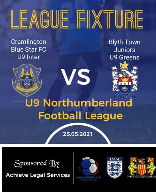 crambluestarfc's tweet photo. Good luck to our U9 Inter team who will play their remaining league fixture this evening vs Blyth Town U9 Greens @ Parkside Playing Fields 🔵⭐️⚫️

#CBS⭐️ https://t.co/HSi3oSgvdD