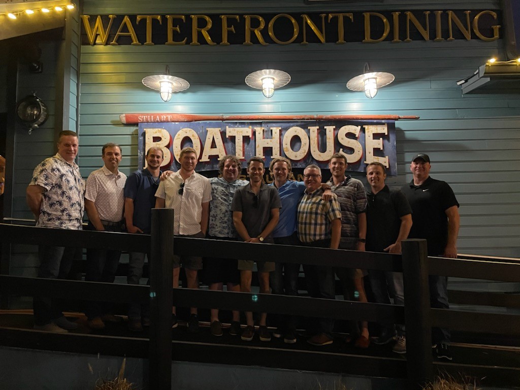 TrueBAT812's tweet photo. We celebrated another clubhouse turnover last week, this time in Stuart, FL for the Axis One by Watermark project. It was great to be able to celebrate with this incredible TTC team! #weareTT #thompsonthrift #construction https://t.co/SJCW0pzgYN