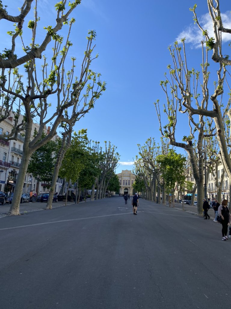 valentin10's tweet photo. Les Allées Paul Riquet and the Municipal Theater of the city of Béziers, south of France.  Always a pleasure to walk there, especially outside the tourist season.

#allees #theatre #Beziers #France #PaulRiquet #soleil #municipal #theater #way #sun #promenade #saison #touristique https://t.co/Ik8lKjUuS1
