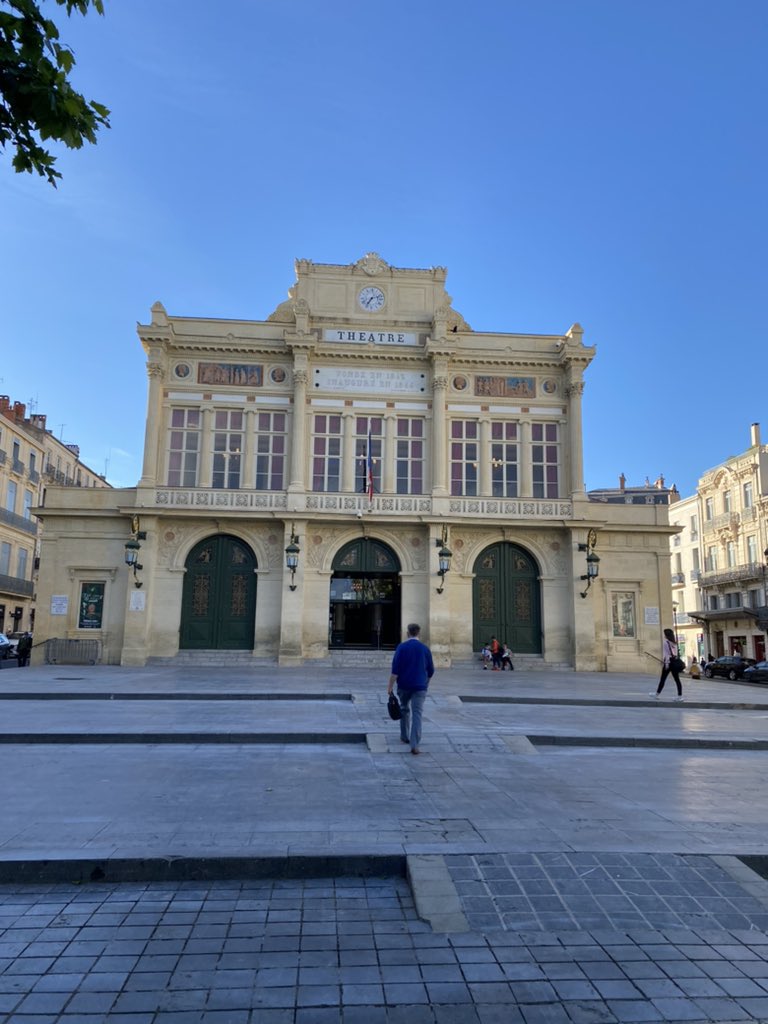 valentin10's tweet photo. Les Allées Paul Riquet and the Municipal Theater of the city of Béziers, south of France.  Always a pleasure to walk there, especially outside the tourist season.

#allees #theatre #Beziers #France #PaulRiquet #soleil #municipal #theater #way #sun #promenade #saison #touristique https://t.co/Ik8lKjUuS1