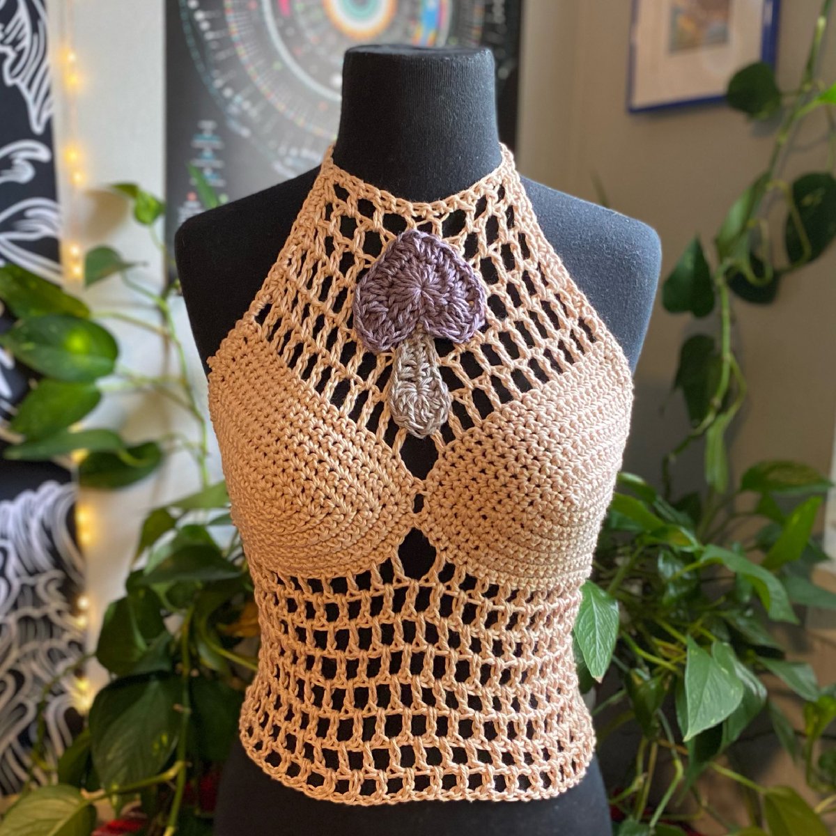 ProckSamantha's tweet photo. Mushroom bloom top fits cup size C https://t.co/srVAfLImWO