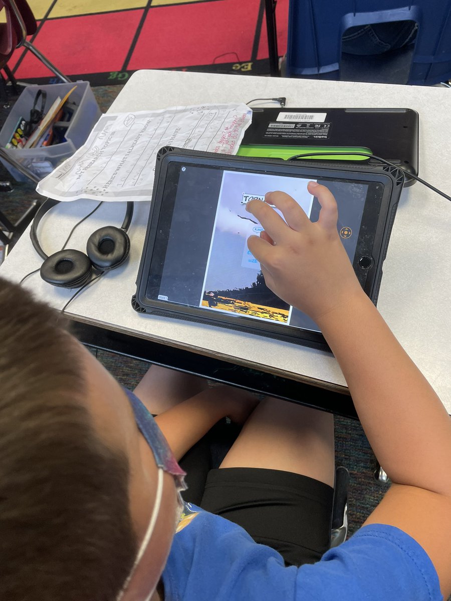 Using the app comic book to show our natural weather research writing. <a href="/Benton_STEM/">Benton Elementary</a> #CPSBEST #Bentonbold