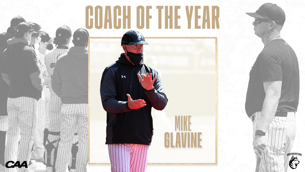 GoNUbaseball's tweet photo. #HowlinHuskies Dupere, Schlittler and Coach Glavine Headline CAA Accolades‼️

🔗 | https://t.co/L4EyUdeXb1

🐾⚾️ https://t.co/ciG2QaIiUE