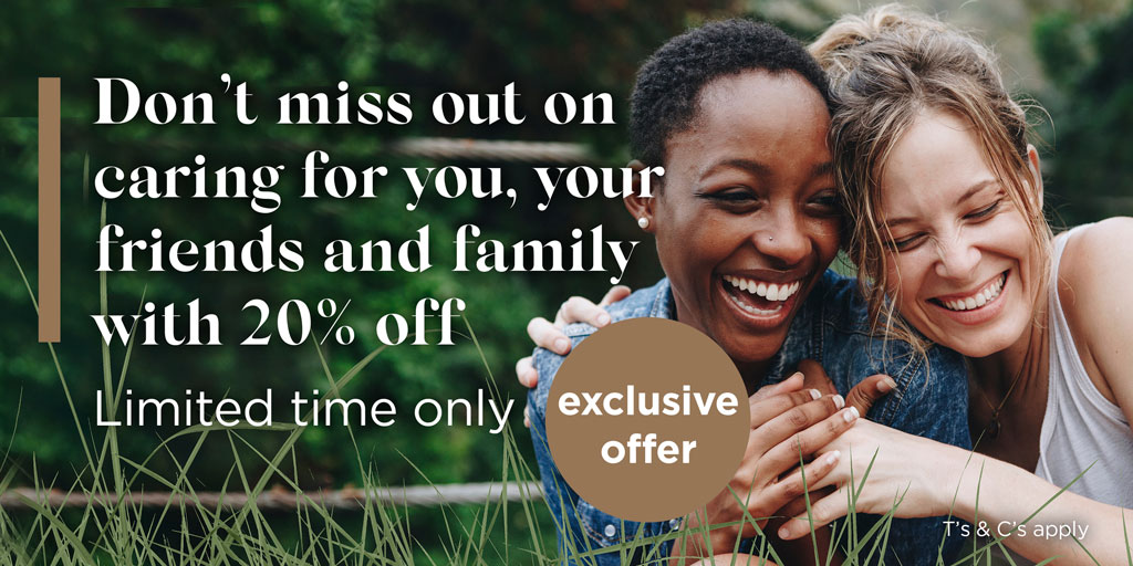 Don't miss out on caring for you, your friends &amp; family with 20% off. At BioCare, we care. We care about people being the healthiest they can be. And that is why we wanted to give you the opportunity to show that you care for your friends and family. biocare.co.uk/refer-a-friend