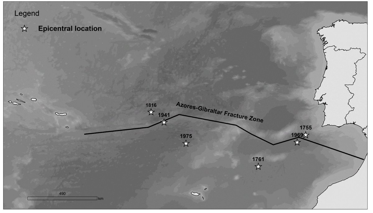 JoseRodRibeiro's tweet photo. 46 years ago, on May 26, 1975, happened the last of a series of six M8 North Atlantic #earthquakes, along the border between the Eurasia and African plates: 
1755 M8.7
1761 M8.5
1816 M8.6 👉https://t.co/1ClYbx8iDs
1941 M8.25
1969 M7.8
1975 M7.8
When will the next one take place? https://t.co/TofSQIU8Ej