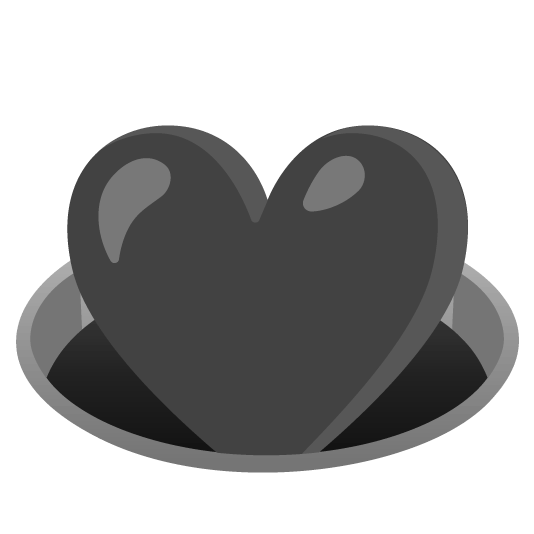 食べる なんだかよく分からないけど穴から黒いハートが出てくる画像がスマホに入ってた