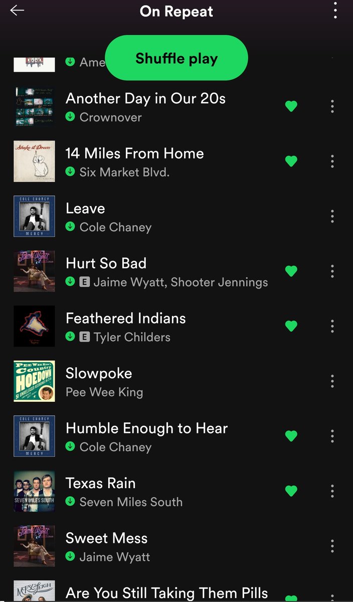 Ezhaven1's tweet photo. What does your On Repeat look like? I think this means I have issues... https://t.co/TFXAg3U2So