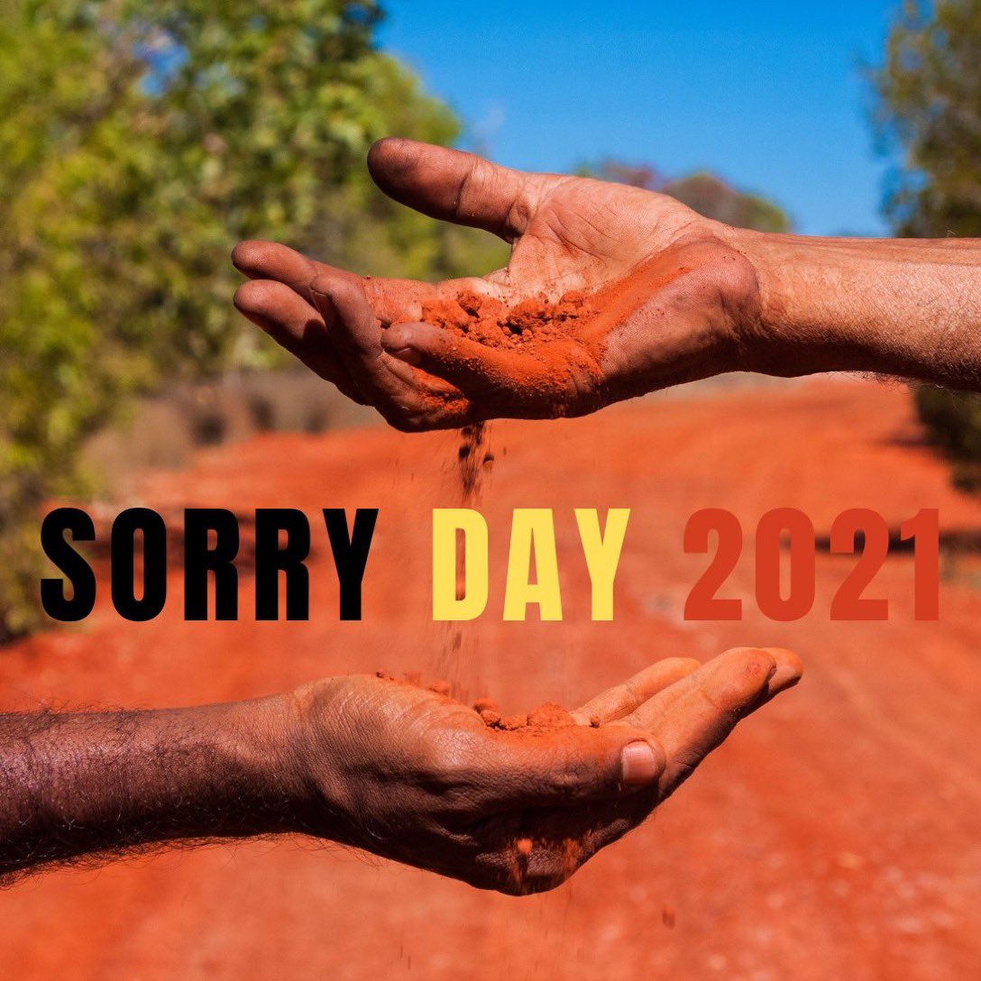 🖤 💛♥️ #NationalSorryDay  💙 💚

Today we stop, pause and reflect on how we can all play a part in the healing process for our mob as we  acknowledge the strength of our Stolen Generations, their descendants, families, communities and healing that is still ongoing. @IndigenousX