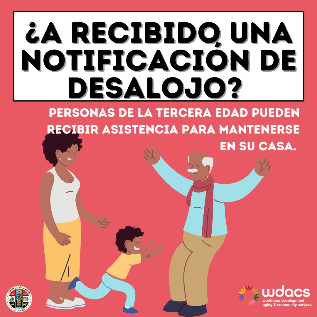 LACDevAuthority's tweet photo. Through Home Safe, older adults may qualify to receive rent relief and assistance with: 

🏠Security deposit 
🛋️Essential furnishings
👨‍⚖️Legal fees
💳Past due bills &amp; more 

Have questions? Call 213-610-1589 or email apshomesafe@wdacs.lacounty.gov by June 15th. https://t.co/kDnxoYDzku