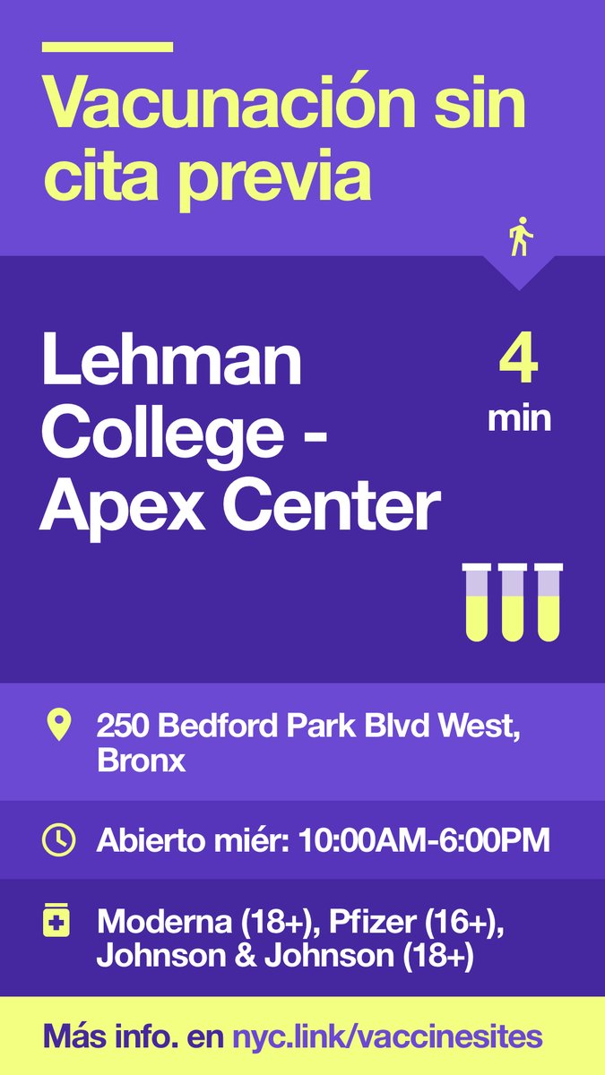 Example LinkNYC screen showing walk-in location in Spanish