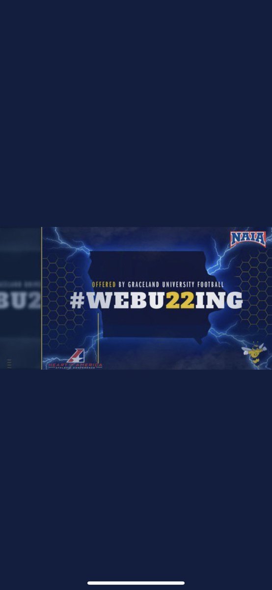 BlaineStepanek's tweet photo. Honored to say i’ve received my first offer from Graceland University❕ Thank you @CoachJoshAl10 ❕@HDELITE1 @LevelUpDSM @PrairieFootball @GracelandFB https://t.co/isWZxlM2uT