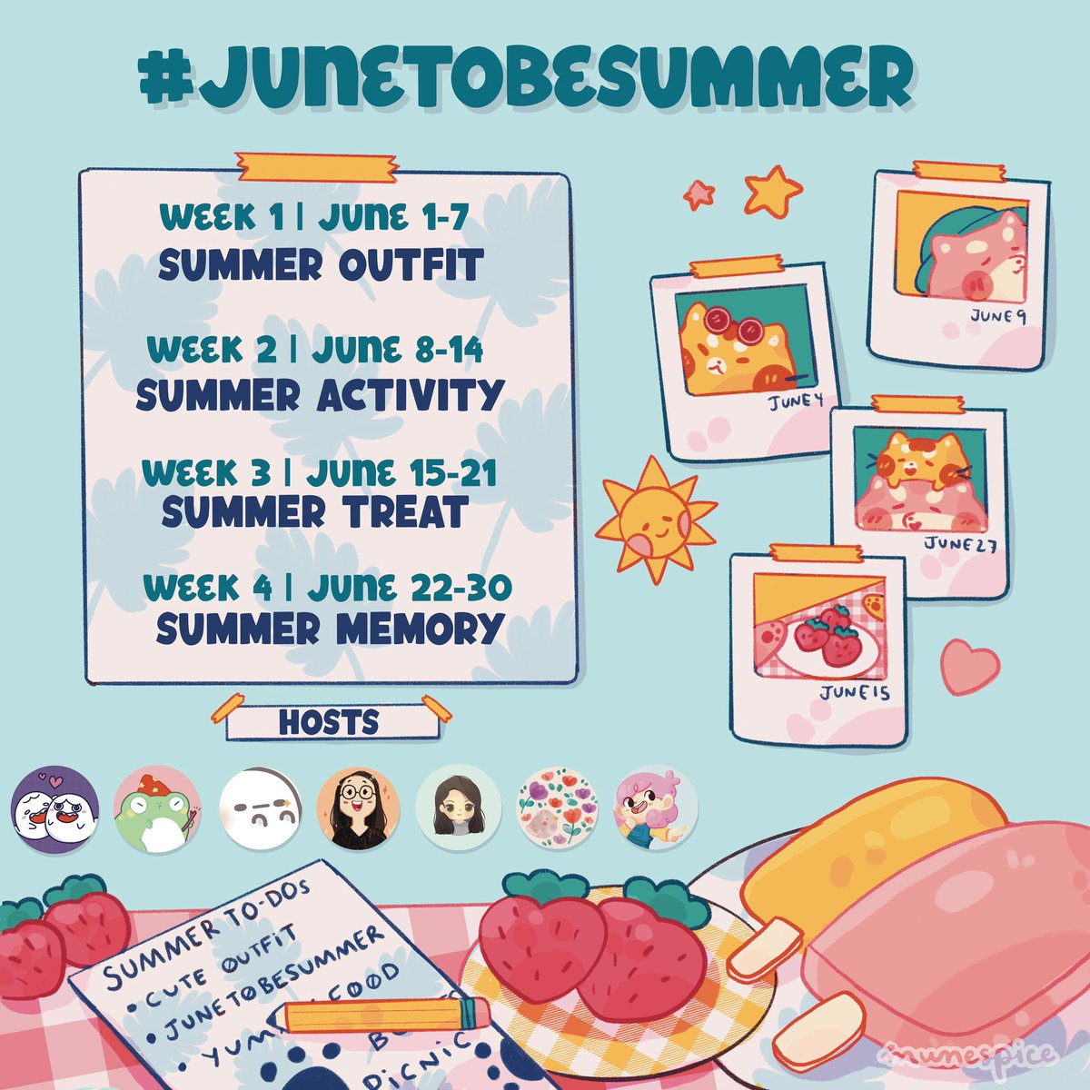 munespice's tweet photo. wanted to share that I’m gonna be co-hosting an art fest in June with some amazing artists on Instagram! anyone is welcome to join us there :) #junetobesummer https://t.co/G99YQBrY6n