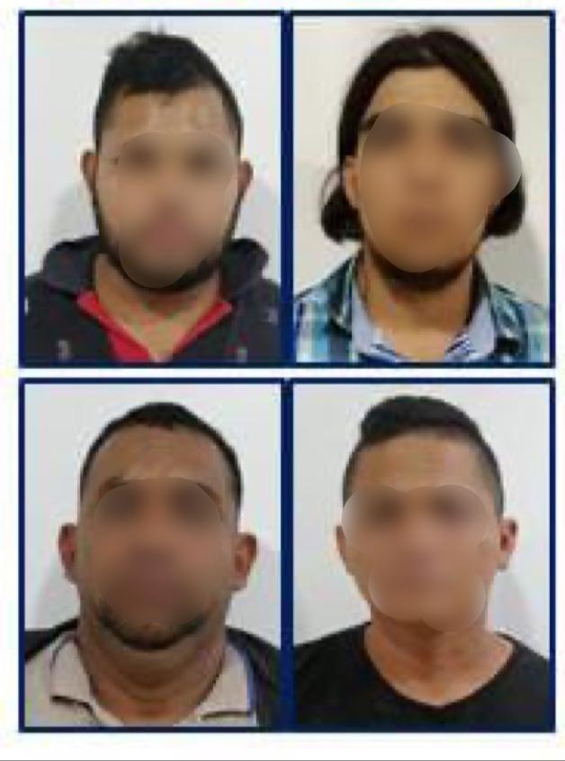 PoliciaEcuador's tweet photo. OPORTUNA RESPUESTA🚨

#CmdtGralPolicía #GralTannyaVarela informa: “Diligencias investigativas permitieron la aprehensión de 5 presuntos implicados en una muerte violenta (sicariato), en #Posorja el día de ayer. Encontramos evidencias vinculantes al ilícito”

#OrdenySeguridadxGYE https://t.co/Rl90npZRhL