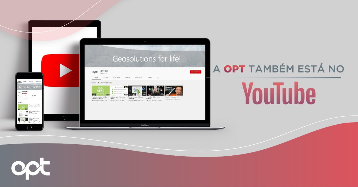 optoficial's tweet photo. Motivados em compartilhar nossos aprendizados, organizamos os conteúdos em vídeo e hoje lançamos o Canal da OPT no Youtube.
Esperamos por você lá também!
Acesse o link e inscreva-se no canal!.
https://t.co/17W4EpAvT2
#geosolutionsforlife #optgis #geosolution #GIS https://t.co/rnyvQOz1Nc