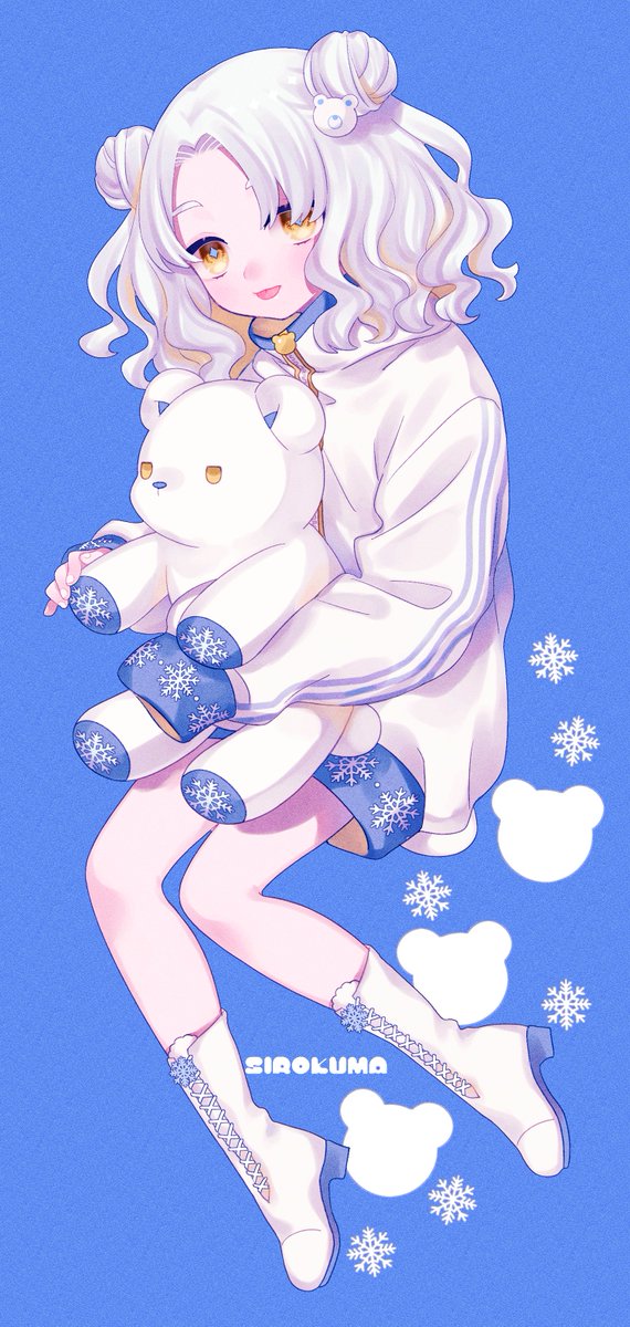 「シロクマ好きちゃん❄️ 」|つばるのイラスト