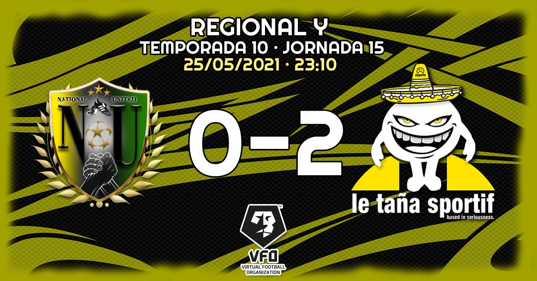 ✅VICTORIA EN LA JORNADA 15 DE <a href="/VFOspain_ps/">VFOspain PS</a> 🆚 <a href="/esport_national/">National United Esport</a> POR 0-2.

⚽️SEGUIMOS EN BUENA DINÁMICA QUE NOS PERMITE DORMIR 2º!

#GoTaña 💛🖤