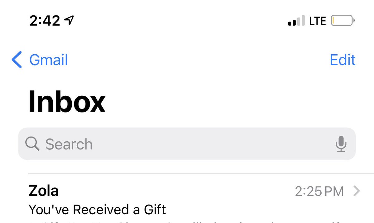 amandaanaranjo's tweet photo. The only type of emails I’m accepting from vendors this close to my wedding 🙂 @betchesbrides @Zola https://t.co/ZblDGoSmK5