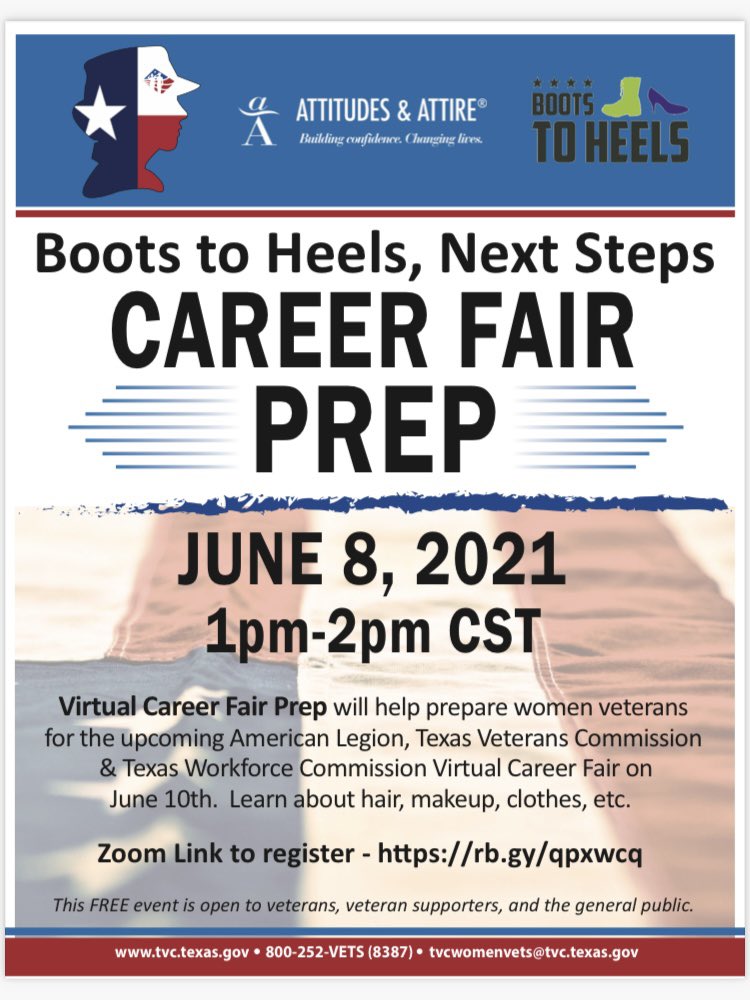shsucva's tweet photo. 📣 ATTENTION Vets and Supporters! 4 free virtual events throughout June hosted by The Texas Veteran’s Commission and The Texas Workforce Commission aimed at emergency preparedness, career exploration, and Women Veterans! Save the dates 🗓📌 https://t.co/RHrR0XA1o2