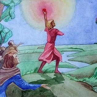 Старуха изергиль самопожертвование. Старуха Изергиль иллюстрации Данко. Легенда о сердце Данко. Иллюстрации к Данко Максим Горький. Старуха Изергиль сердце Данко.