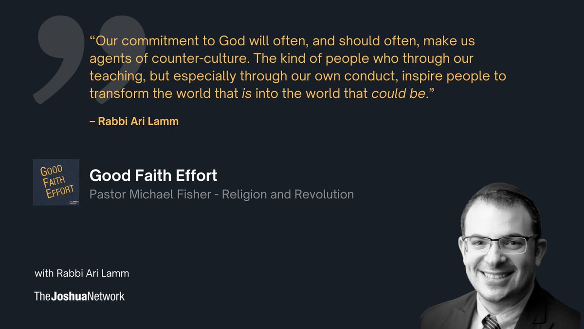 In this week’s episode of <a href="/gfaitheffort/">Good Faith Effort</a>, generations of #Pastors and #Rabbis come together in this epic conversation between Pastor <a href="/MichaelJTFisher/">Michael J.T. Fisher</a> and Rabbi <a href="/AriLamm/">Ari Lamm</a> as they discuss #slavery, #freedom, #empowerment, #music, and more. 

Click to listen: spoti.fi/2REu6hA