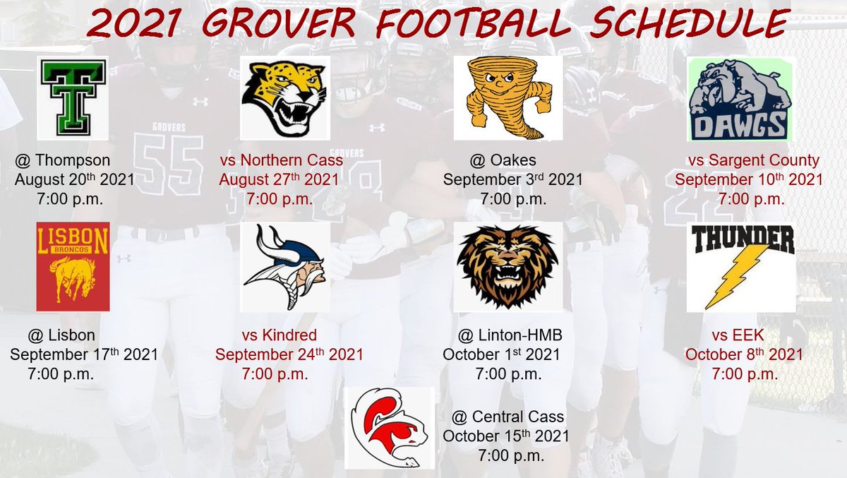 GroversOak's tweet photo. 2021 Oak Grove Grover Football Schedule
#groverpride  #gogrovers https://t.co/OmXYlMmLNH