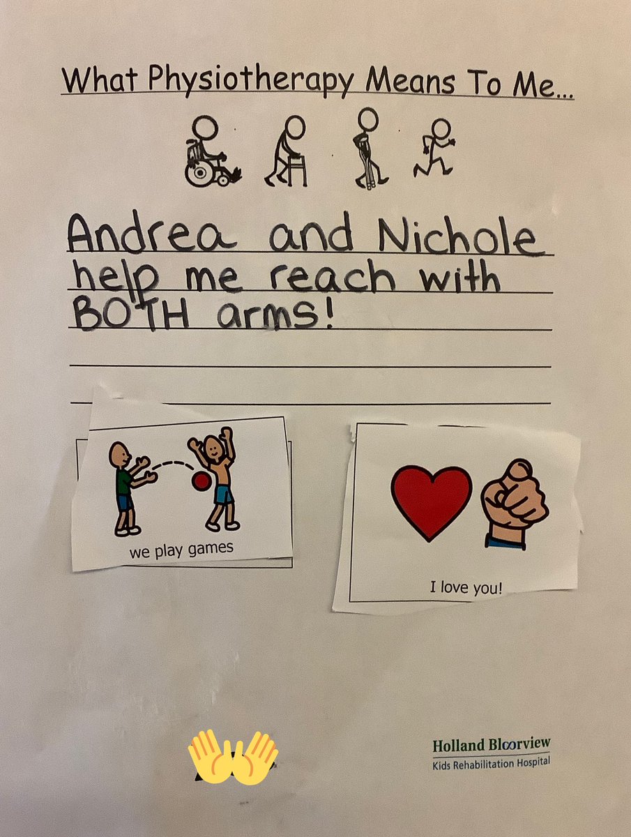What does #Physiotherapy mean to you?

As  #NationalPhysiotherapyMonth comes to a close, students shared just some of the ways their @HBKidsHospital physiotherapists have helped them 💗

#gratitude #PT #DreamLearnGrow